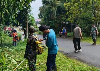 Koramil Jajaran Kodim 1310/Bitung Gelar Gerakan Indonesia Asri, Wujud Nyata Kepedulian Lingkungan dan Kemanunggalan TNI-Rakyat