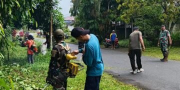 Koramil Jajaran Kodim 1310/Bitung Gelar Gerakan Indonesia Asri, Wujud Nyata Kepedulian Lingkungan dan Kemanunggalan TNI-Rakyat