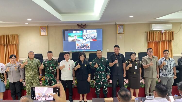 Sosialisasikan Percepatan Program Koperasi Desa Kelurahan Merah Putih (KDKMP), Dandim 1310/Bitung Hadiri Musrenbang RKPD Minahasa Utara 2027