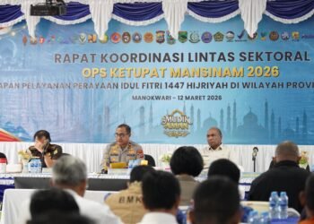 Polda Papua Barat Gelar Rakor Linsek untuk Kesiapan Operasi Ketupat Mansinam 2026