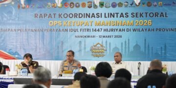 Polda Papua Barat Gelar Rakor Linsek untuk Kesiapan Operasi Ketupat Mansinam 2026