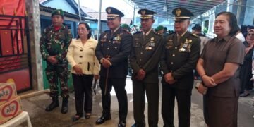 Bentuk Penghargaan Atas Pengabdian, Dandim 1310/Bitung Pimpin Upacara Persemayaman dan Pemakaman Anggota Kodim 1310/Bitung dengan Penuh Khidmat