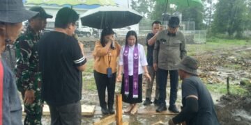 Perkuat Ekonomi Kerakyatan, Dandim 1310/Bitung Dukung Pembangunan Gedung KDKMP Desa Paslaten