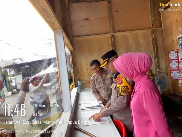 Kunjungan Kapolresta Manokwari Beserta Ketua Bhayangkari Cabang kota Manokwari dan PJU Ke Pos Ketupat Mansinam 2026