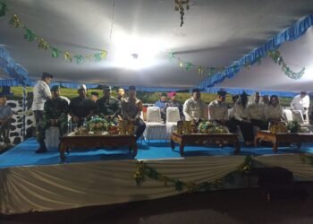 Pastikan Kegiatan Berlangsung Aman dan Lancar, Personel Kodim 1310/Bitung Pengamanan Pawai Takbir Idul Fitri 1447 H di kota Bitung