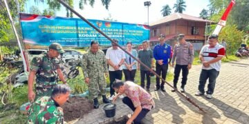 Dandim 1310 Bitung Bersama Forkopimda dan Perangkat Pemdes Melaksanakan Groundbreaking Jembatan Garuda di Empat Titik Wilayah Bitung-Minut