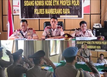 Sidang Disiplin Anggota Polres Mamberamo Raya Digelar, Tegakkan Integritas Institusi