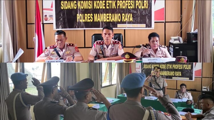 Sidang Disiplin Anggota Polres Mamberamo Raya Digelar, Tegakkan Integritas Institusi