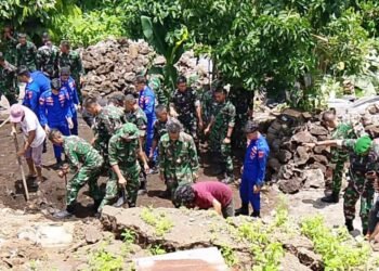 Aksi Sigap Gerak Cepat Bantu Warga, Kodim 1310/Bitung Beri Pertolongan Korban Bencana Gempa