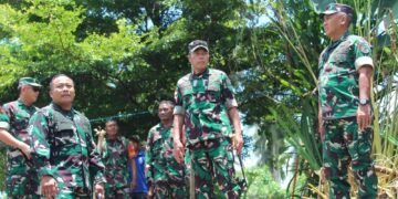 Dorong Konektivitas dan Pertumbuhan Ekonomi, Dandim 1310/Bitung Dampingi Pangdam XIII/Merdeka Tinjau Pembangunan Jembatan Perintis Garuda