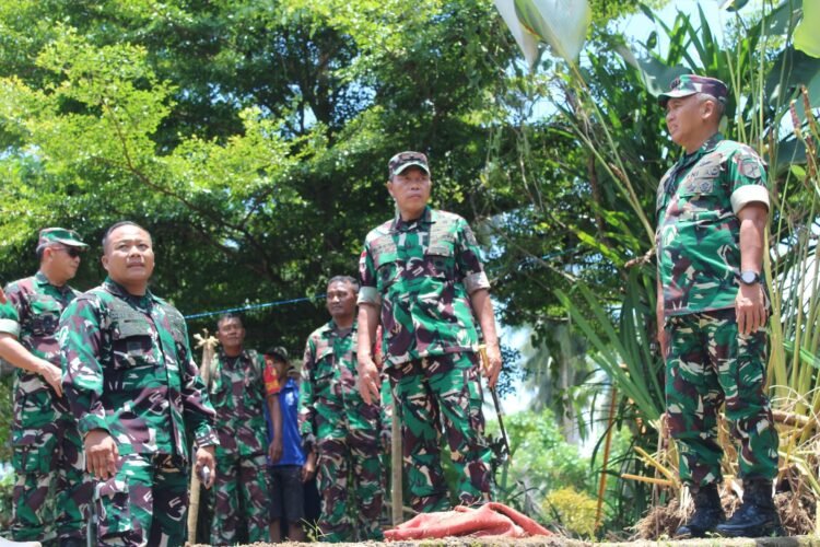 Dorong Konektivitas dan Pertumbuhan Ekonomi, Dandim 1310/Bitung Dampingi Pangdam XIII/Merdeka Tinjau Pembangunan Jembatan Perintis Garuda