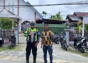 Polres Sarmi Amankan Ibadah Jumat Agung, Situasi Kamtibmas Kondusif