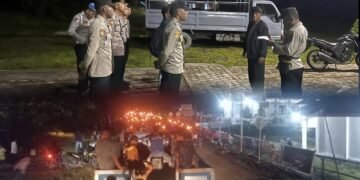 Polres Mamberamo Raya Laksanakan Pengamanan Pawai Obor dalam Rangka Paskah 2026
