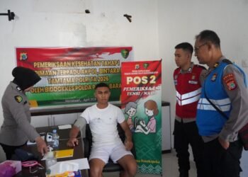 Polda Papua Barat Gelar Rikes, 57 Catar Akpol Ikuti Pemeriksaan Kesehatan