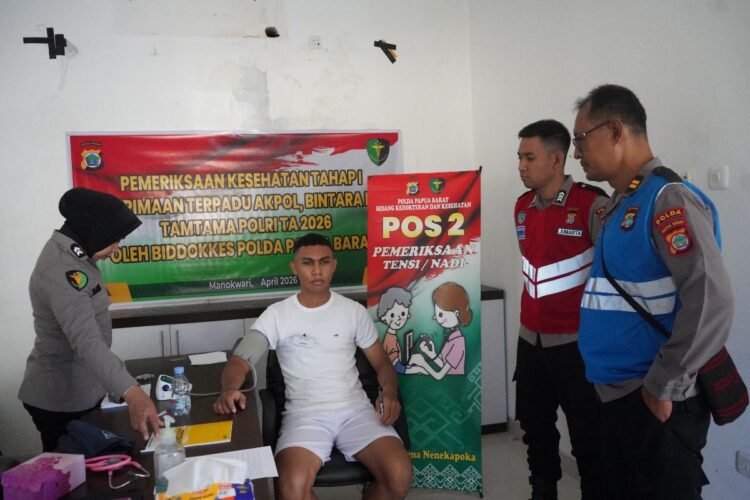 Polda Papua Barat Gelar Rikes, 57 Catar Akpol Ikuti Pemeriksaan Kesehatan