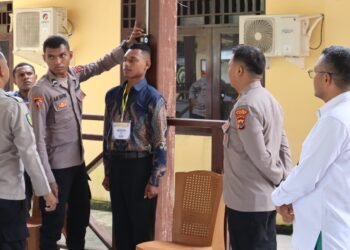 Kapolres Sarmi Tinjau Langsung Rikmin Awal Penerimaan Terpadu Polri T.A 2026