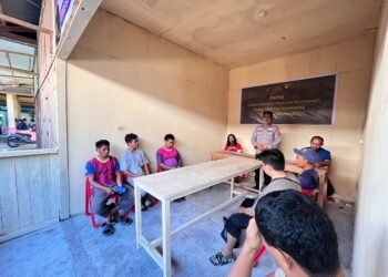 Bhabin kelurahan Mararena Gelar Kegiatan ( FKPM ) di Pasar Mararena, Bahas Jadwal Ronda Malam