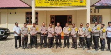 Sat Binmas Polres Sarmi Gelar Anev Bhabinkamtibmas di Polsek Bonggo, Tingkatkan Kinerja dan Pelaporan