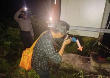 Polres Sarmi Olah TKP Pencurian Gardu Listrik di Sarmi Selatan, Pelaku Masih Dalam Penyelidikan