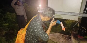 Polres Sarmi Olah TKP Pencurian Gardu Listrik di Sarmi Selatan, Pelaku Masih Dalam Penyelidikan
