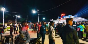 Sat Samapta Polres Sarmi Intensifkan Patroli Malam di Pasar Sentral Mararena, Situasi Kondusif