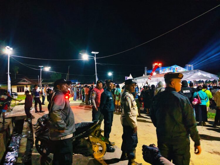 Sat Samapta Polres Sarmi Intensifkan Patroli Malam di Pasar Sentral Mararena, Situasi Kondusif