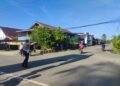 Sat Lantas Polres Sarmi Laksanakan Strong Point, Amankan Titik Rawan dan Sekolah