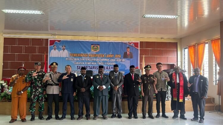 Pelantikan Sekda Lanny Jaya Berlangsung Khidmat, Polri Pastikan Pengamanan Maksimal