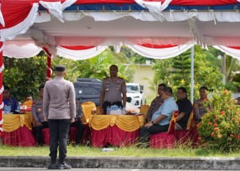 Simulasi Latihan Sispamkota  Antisipasi Penanganan Unjuk Rasa  di Wilayah Hukum Polda Papua Barat