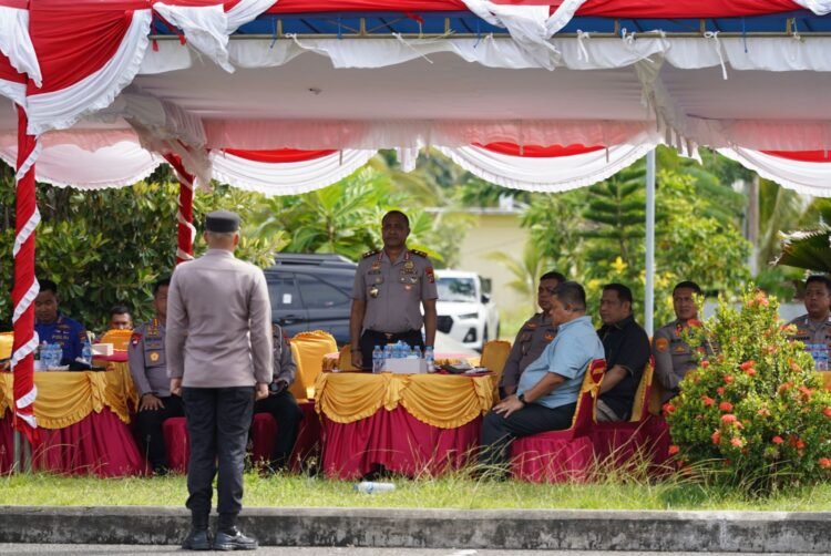 Simulasi Latihan Sispamkota  Antisipasi Penanganan Unjuk Rasa  di Wilayah Hukum Polda Papua Barat
