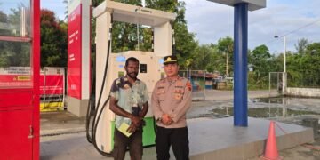 Cek Stok BBM Bersubsidi ,Bhabin Mararena Kunjungi Supervisor SPBU   Kompak 86.993.07