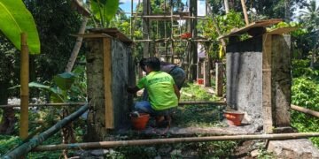 Dukungan Babinsa Percepat Realisasi Jembatan Perintis Garuda di Desa Sawangan Airmadidi