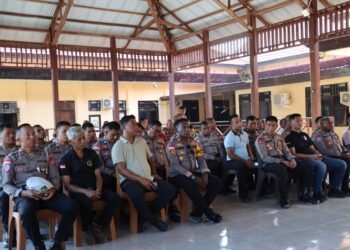 Polres Sarmi Ikuti Taklimat Akhir Audit Kinerja Itwasda Polda Papua Tahap I TA 2026