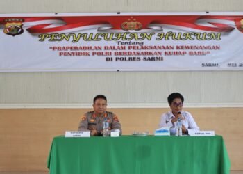 Tingkatkan Kualitas Penegakan Hukum, Polres Sarmi Gelar Penyuluhan Hukum Bersama Bidkum Polda Papua
