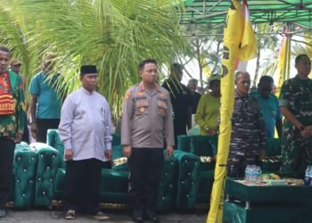 Kapolres Sarmi Hadiri Pelantikan DPD Partai Golkar Sekaligus Pantau Pengamanan Kunker Gubernur Papua