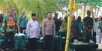 Kapolres Sarmi Hadiri Pelantikan DPD Partai Golkar Sekaligus Pantau Pengamanan Kunker Gubernur Papua