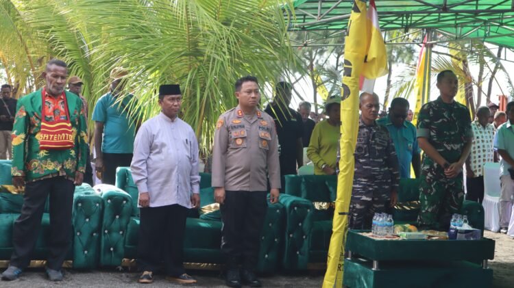 Kapolres Sarmi Hadiri Pelantikan DPD Partai Golkar Sekaligus Pantau Pengamanan Kunker Gubernur Papua