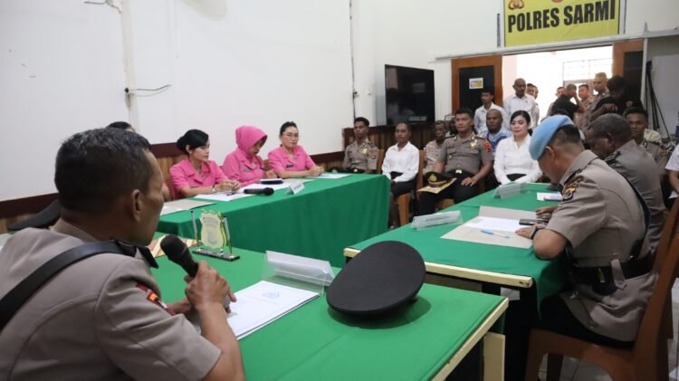 Menuju Rumah Tangga Harmonis, Personel Polres Sarmi Ikuti Sidang BP4R