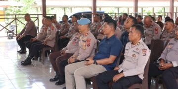 Personel Polres Sarmi Ikuti Sosialisasi Program Jaminan Kesehatan (JKN) dan Kanal Layanan BPJS Kesehatan