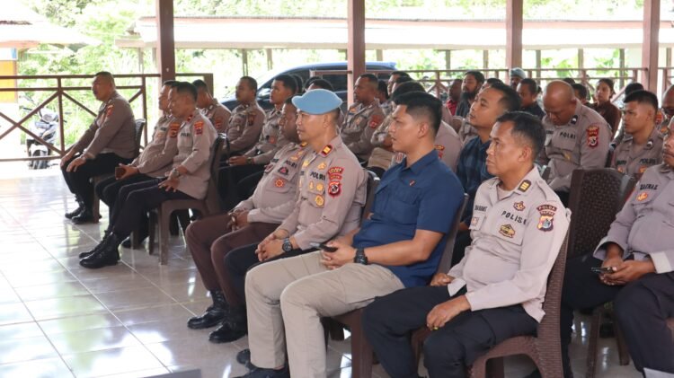 Personel Polres Sarmi Ikuti Sosialisasi Program Jaminan Kesehatan (JKN) dan Kanal Layanan BPJS Kesehatan