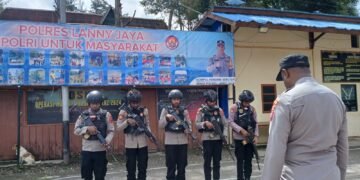 Patroli Dialogis Sat Samapta Polres Lanny Jaya Ciptakan Situasi Aman Dan Kondusif