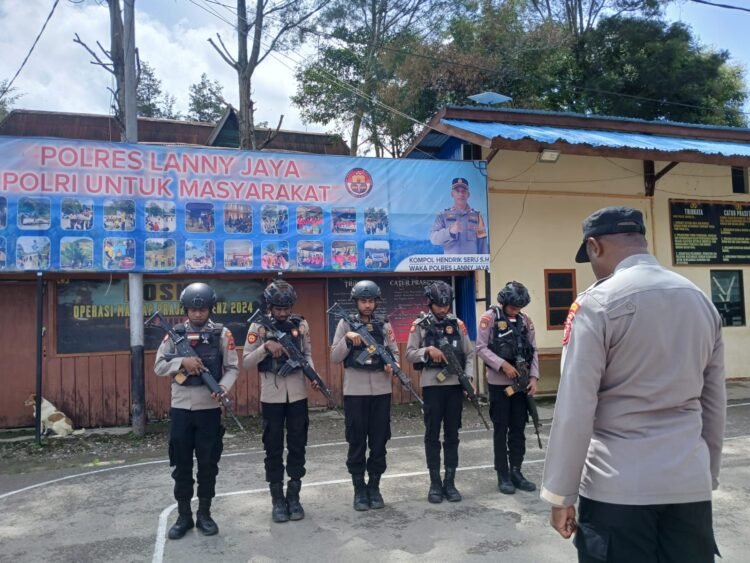 Patroli Dialogis Sat Samapta Polres Lanny Jaya Ciptakan Situasi Aman Dan Kondusif