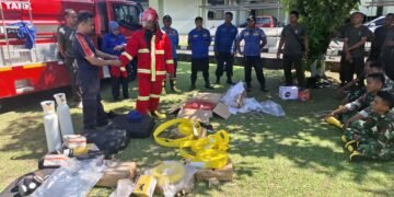 Tingkatkan Kemampuan Hadapi Situasi Darurat Bencana Kebakaran, Personel Kodim 1310/Bitung Ikuti Bimtek Pengoperasian Ransus Damkar