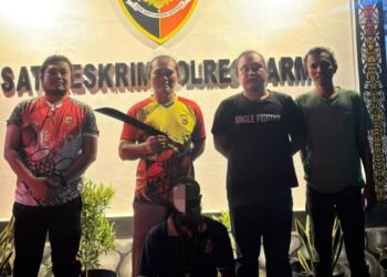 Sat Reskrim Polres Sarmi Amankan Terduga Pelaku Penganiayaan Berat di Kampung Keder