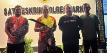 Sat Reskrim Polres Sarmi Amankan Terduga Pelaku Penganiayaan Berat di Kampung Keder