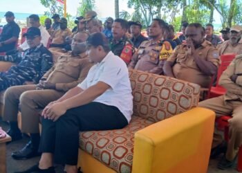 Kapolsek Bonggo Hadiri Awal Pembangunan KNMP
