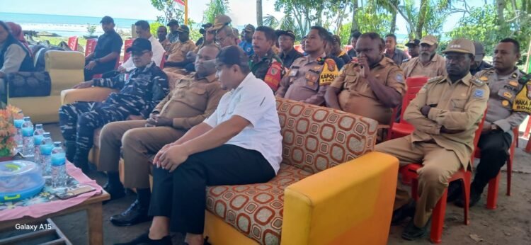 Kapolsek Bonggo Hadiri Awal Pembangunan KNMP