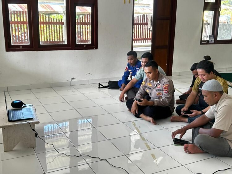 Perkuat Iman dan Taqwa, Personel Polres Sarmi Ikuti Binroh Secara Daring