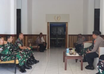 Pererat Sinergitas TNI-Polri, Kapolres Sarmi Terima Kunjungan Danrem 172/PWY