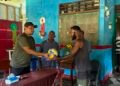 Kapolsek Tor Atas Berikan Pendampingan dan Pengamanan Kunjungan Ketua DPR Kabupaten Sarmi
